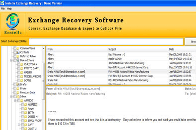 Microsoft Exchange EDB Repair Screenshot 1