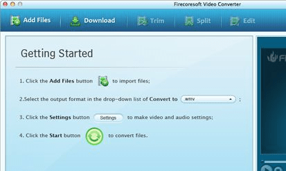 Firecoresoft Mac Video Converter Screenshot 1