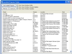 Installed Program Finder Screenshot 1