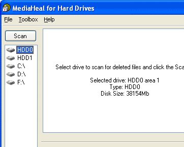 MediaHeal for Hard Drives Screenshot 1