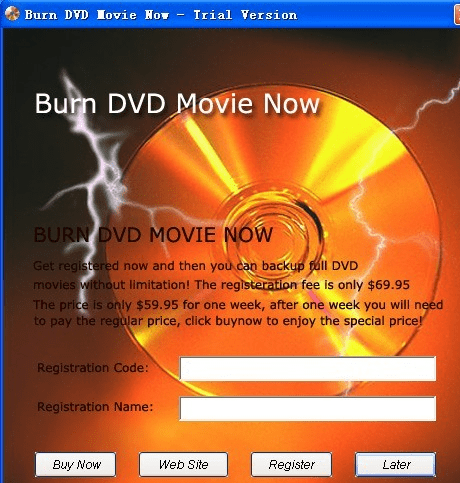 Burn DVD Movie Now Screenshot 1