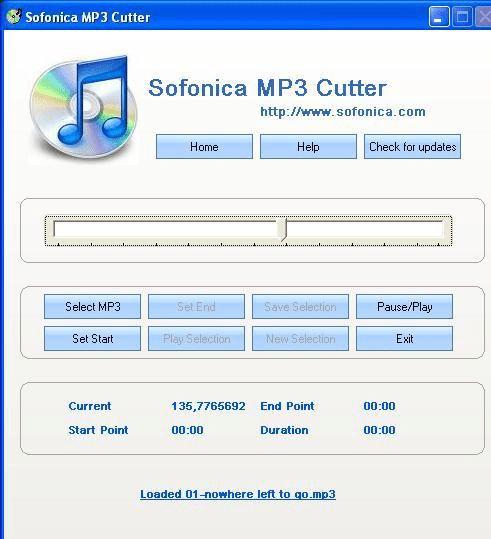 Sofonica MP3 Cutter Screenshot 1