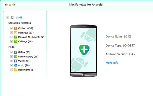 Aiseesoft Mac FoneLab for Android Screenshot 1