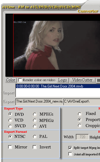 RM to AVI DVD VCD SVCD MPEG Converter Screenshot 1