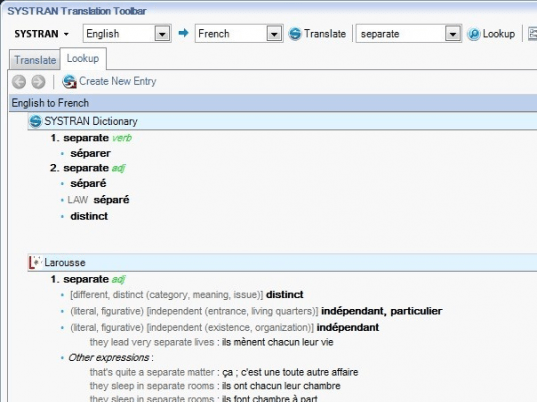 SYSTRAN Premium Translator Screenshot 1