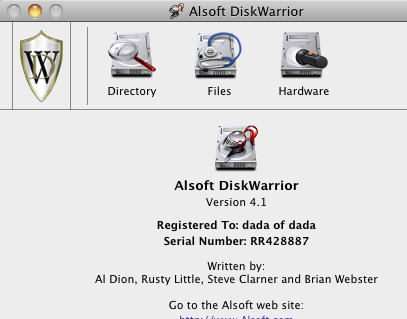 DiskWarrior Screenshot 1