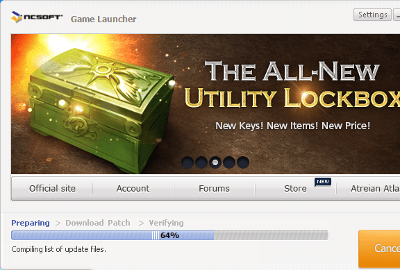 NCsoft Launcher Screenshot 1