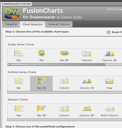 FusionCharts for Dreamweaver - Designer Edition Screenshot 1