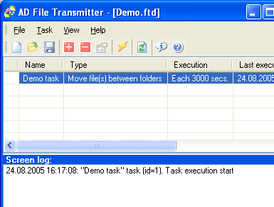 AD File Transmitter Screenshot 1