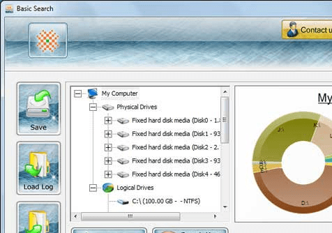 Data Recovery Program for FAT Partition Screenshot 1