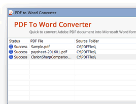 Adept PDF to Word Converter Screenshot 1