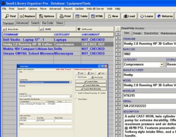 Equipment/Tool Organizer Pro Screenshot 1