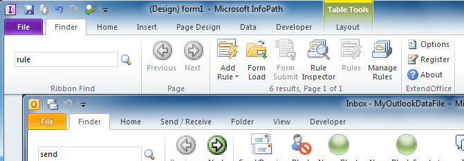 Ribbon Finder for Office Professional Plus 2010 Screenshot 1
