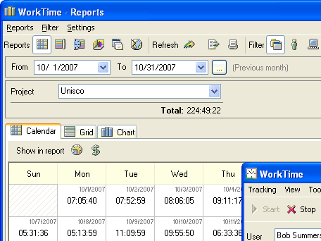 WorkTime Internet Monitoring Screenshot 1