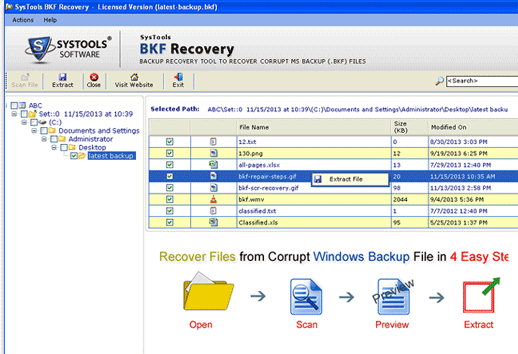 Quick Windows Backup Recovery Screenshot 1
