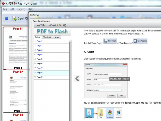 A-PDF to Flash Screenshot 1