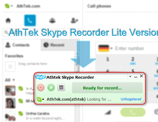 Skype Recorder Lite Screenshot 1