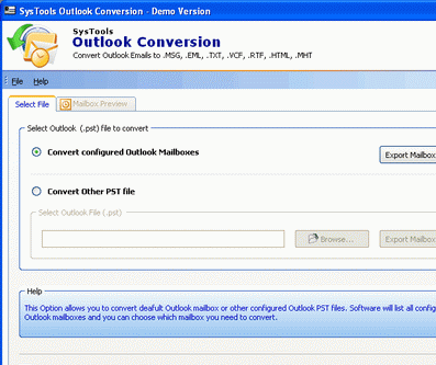 Convert Outlook Files to Text Screenshot 1