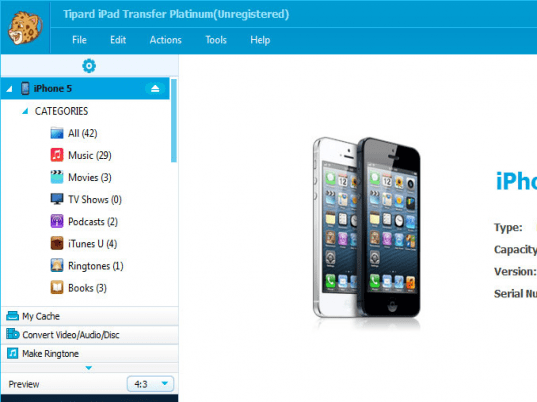 Tipard iPad Transfer Platinum Screenshot 1