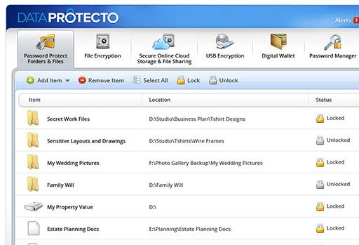 Data Protecto Screenshot 1
