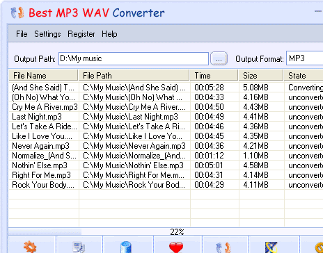 Best MP3 WAV Converter Screenshot 1