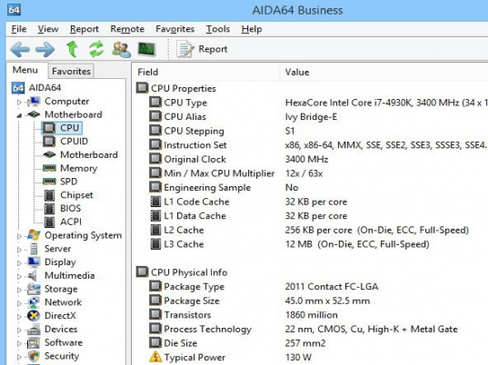 AIDA64 Business Edition Screenshot 1