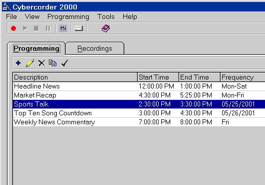 Cybercorder 2000 Screenshot 1