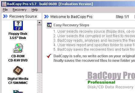 BadCopy Pro Screenshot 1