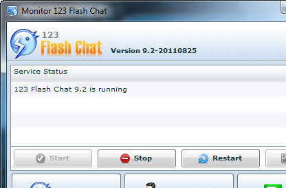123 Flash Chat Server Screenshot 1