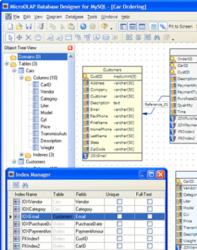 microOLAP database designer for MySQL Screenshot 1