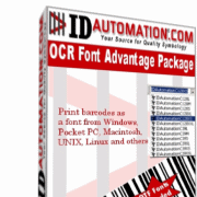 IDAutomation OCR-A and OCR-B Fonts Screenshot 1