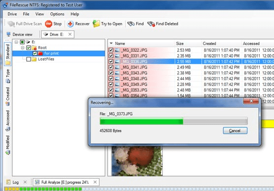 FileRescue for NTFS Screenshot 1