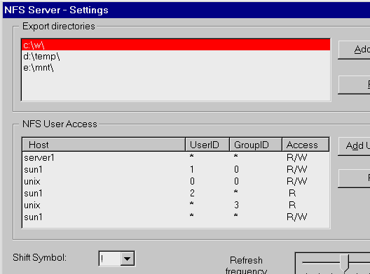 nfsAxe Windows NFS Client and NFS Server Screenshot 1