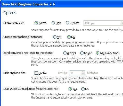 One-click Ringtone Converter Screenshot 1