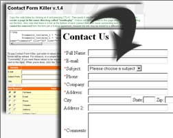 Contact Form Killer Screenshot 1