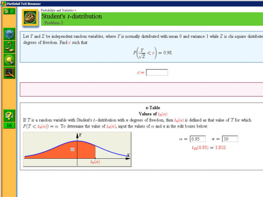 MathAid Probability and Statistics Screenshot 1