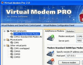Virtual Modem PRO Screenshot 1