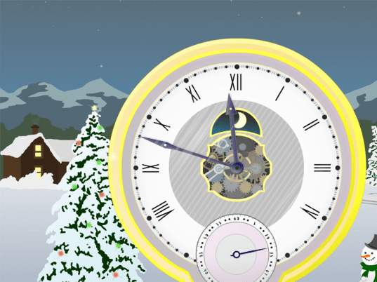 Christmas Clock ScreenSaver Screenshot 1