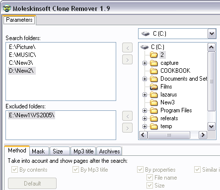 Moleskinsoft Clone Remover Free Screenshot 1