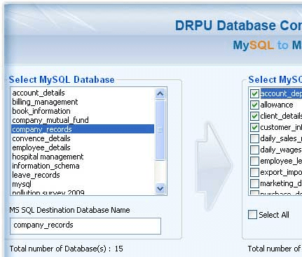 Convert MySQL MSSQL Screenshot 1