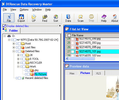 DERescue Data Recovery Master2.75 Screenshot 1