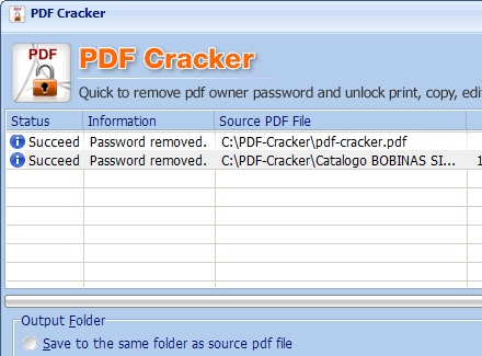 PDF Cracker Screenshot 1
