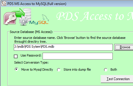 Access File to MySQL Screenshot 1
