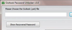 Outlook 2003 PST Password Recovery Screenshot 1
