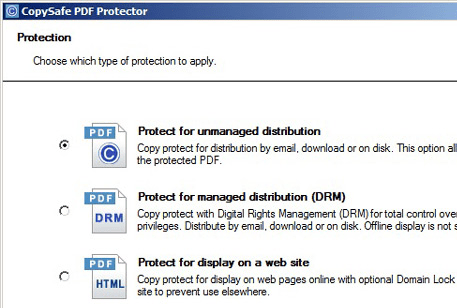 Copysafe PDF Protector Screenshot 1
