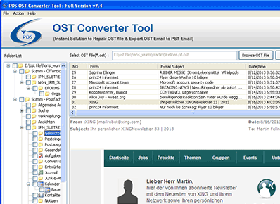 Convert OST to PST File Screenshot 1