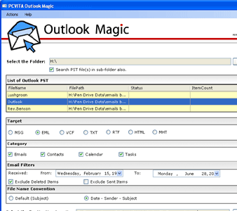 Convert Outlook Calendars Screenshot 1