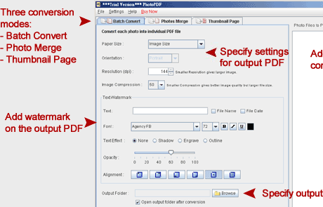 PhotoPDF Photo to PDF Convertor Screenshot 1