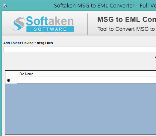 MSG to EML Converter Screenshot 1