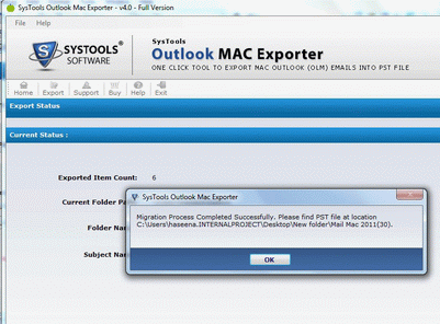 Outlook Mac Export Screenshot 1